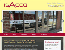 Tablet Screenshot of isaccokitchen.com
